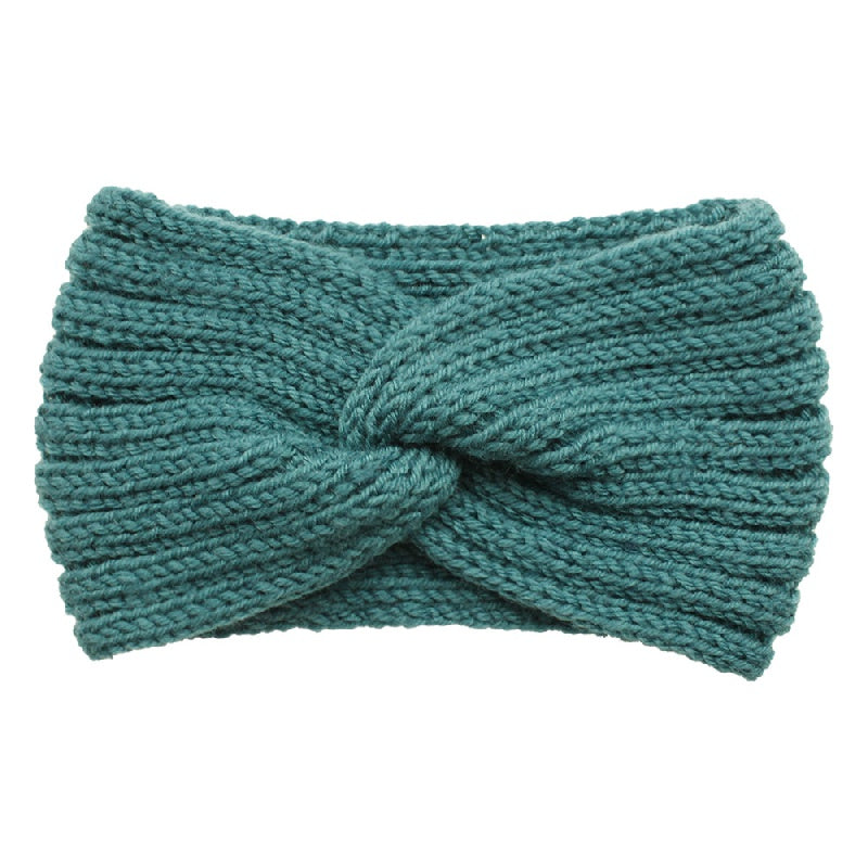Knitted Headband Coldproof Warm Elastic Cross Knot Hairband