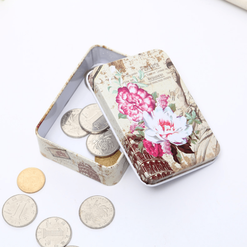Iron Storage Box for Beads Jewelry with Gift Package