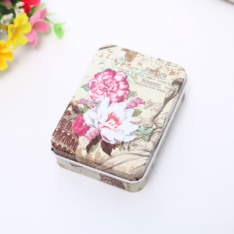 Iron Storage Box for Beads Jewelry with Gift Package