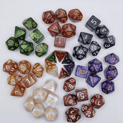 7-Piece Pearl Grain Polyhedral Dice Set