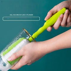 Long Handle Cup Washing Brush for Milk Cup & Water Bottle