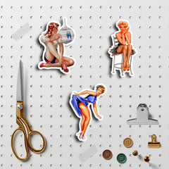 60pcs Pet Retro Summer Style Sticker DIY Stationery Computer Stickers