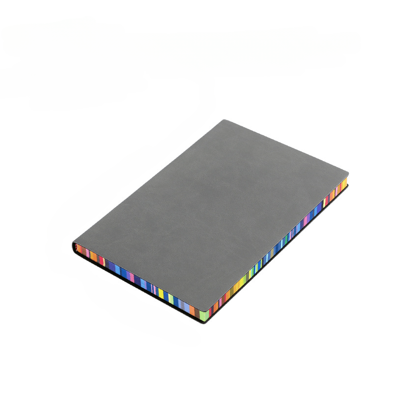 Colorful Edge Soft Leather Handwritten Style Notepad
