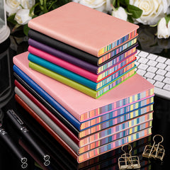 Colorful Edge Soft Leather Handwritten Style Notepad