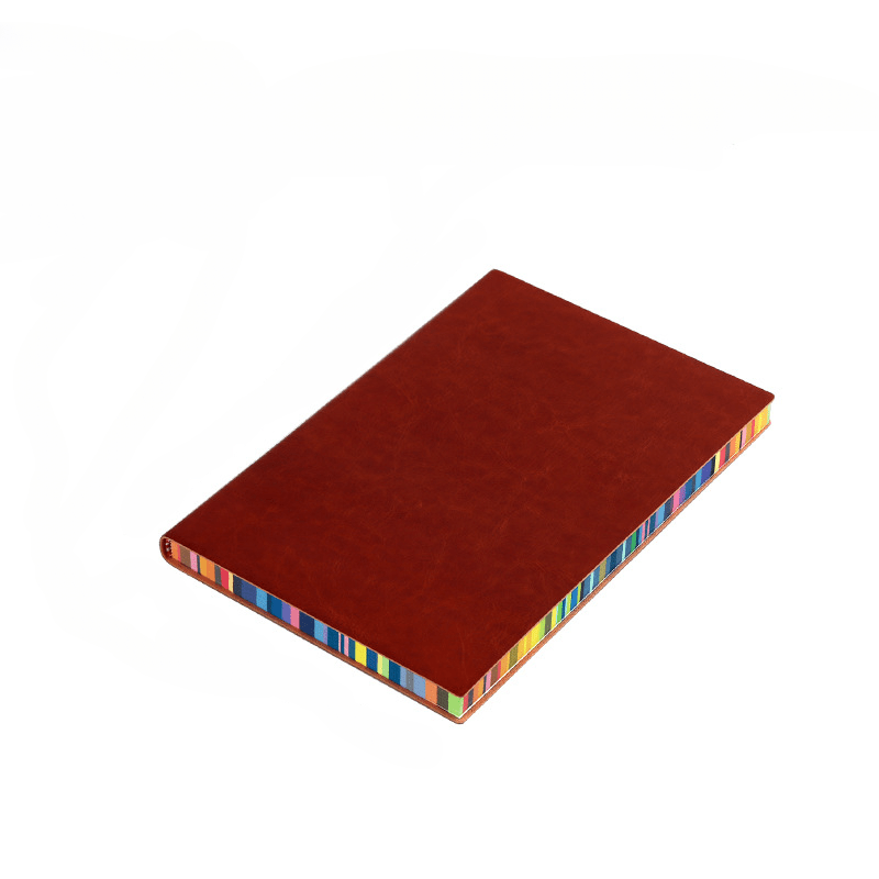 Colorful Edge Soft Leather Handwritten Style Notepad