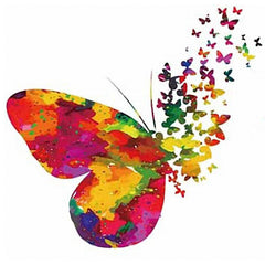 Stylish Butterfly Iron On Heat Transfer Stickers DIY T Shirt Jean Hats Bags