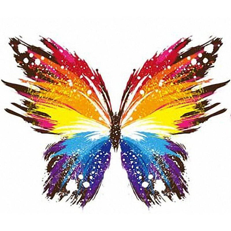 Stylish Butterfly Iron On Heat Transfer Stickers DIY T Shirt Jean Hats Bags