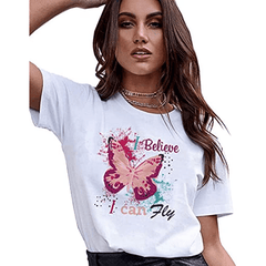 Stylish Butterfly Iron On Heat Transfer Stickers DIY T Shirt Jean Hats Bags