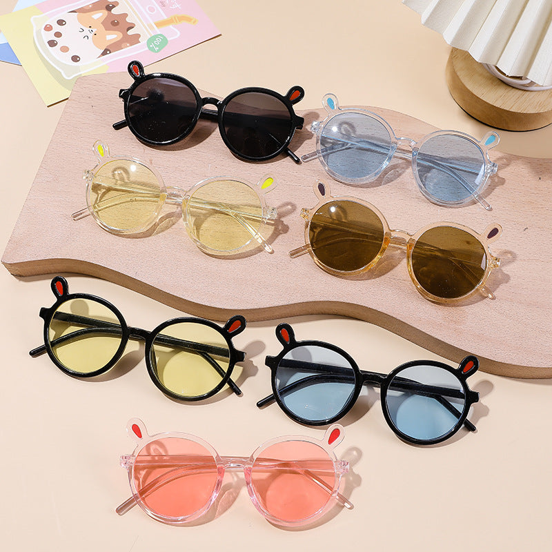Kids Summer UV Protection Sunglasses With Animal Ear Decoration