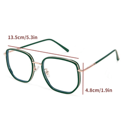 Square Anti Light Glasses For Women Men Students Large Myopia Spectacles Frame