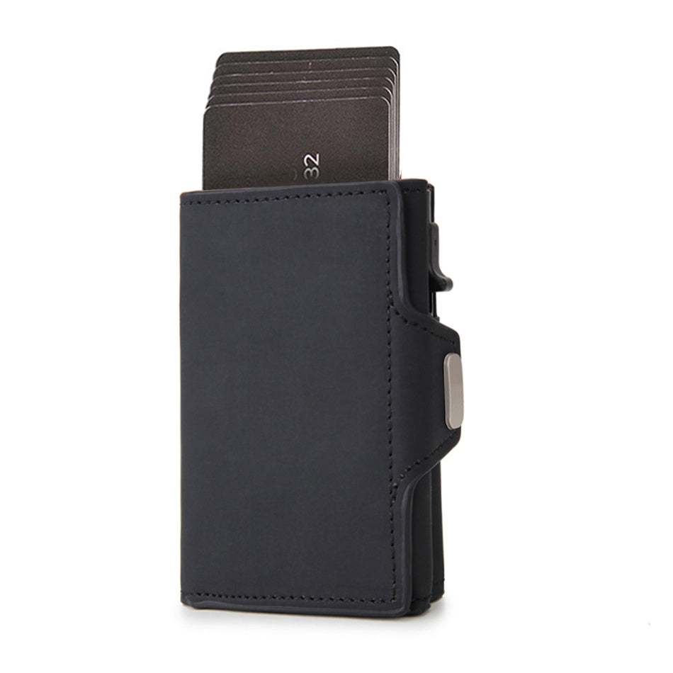 RFID Carbon Fiber Card Holder For Men Coin Pocket Credit Card Holder