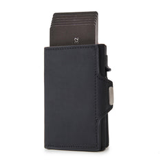 RFID Carbon Fiber Card Holder For Men Coin Pocket Credit Card Holder