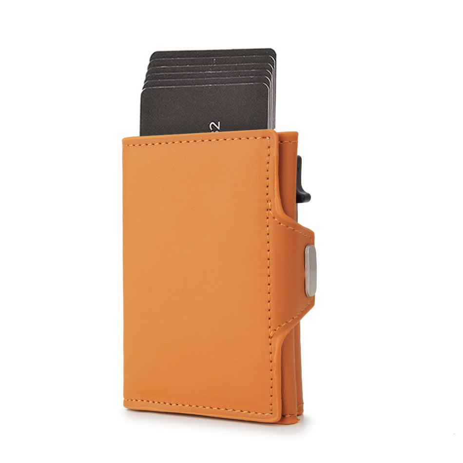 RFID Carbon Fiber Card Holder For Men Coin Pocket Credit Card Holder
