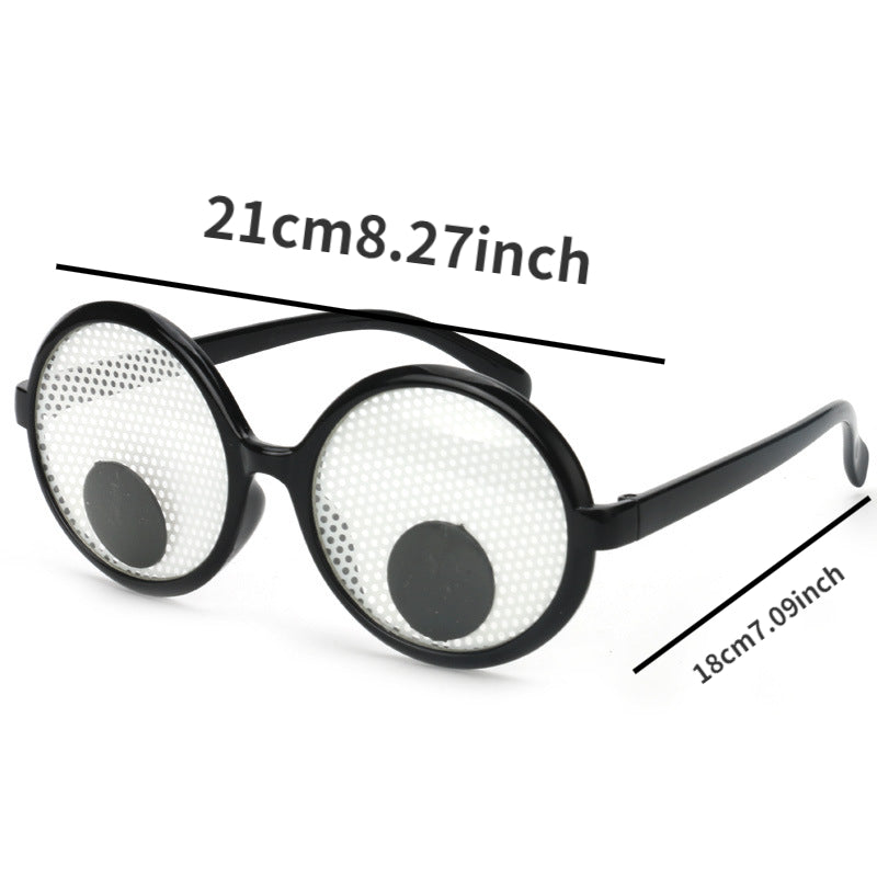 Y2K Wiggle Eyes Funny Glasses Novelty Cosplay Costume