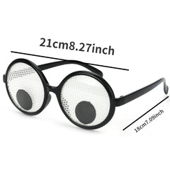 Y2K Wiggle Eyes Funny Glasses Novelty Cosplay Costume