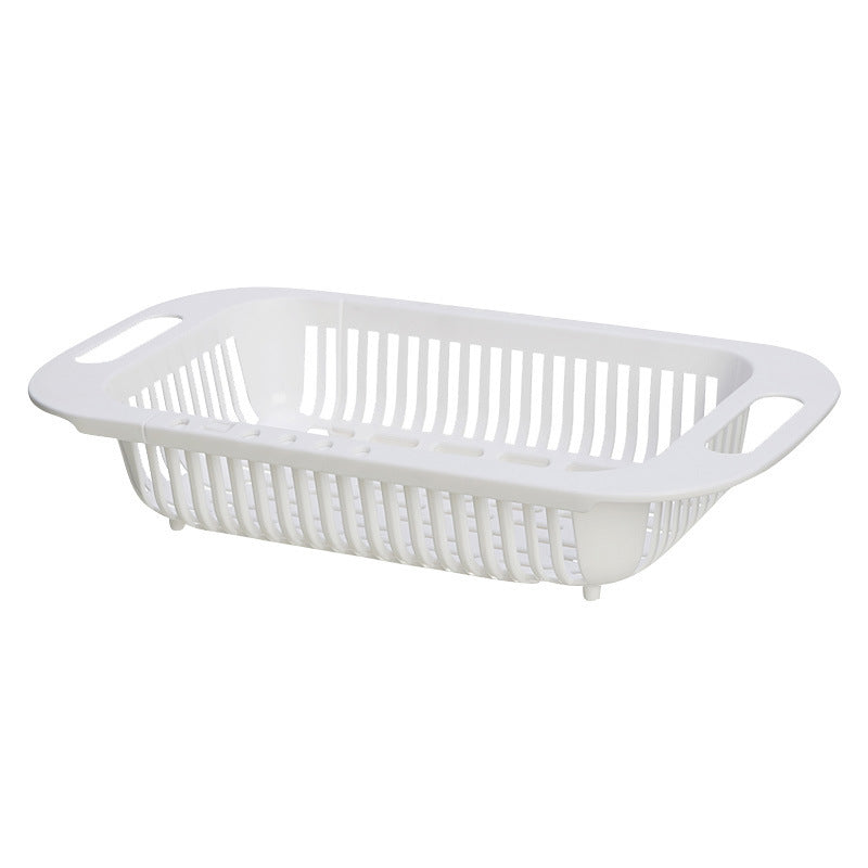 Retractable Fruit/Vegetable Drain Basket Extendable Sink Strainer