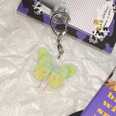 Butterfly Colorful Keychain Acrylic Bag Pendant Girl Ornament