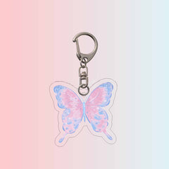 Butterfly Colorful Keychain Acrylic Bag Pendant Girl Ornament