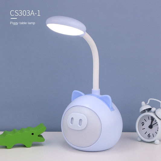 LED Desk Lamp Reading Eye Protection Rechargeable Small Night Light