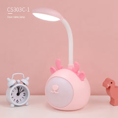 LED Desk Lamp Reading Eye Protection Rechargeable Small Night Light