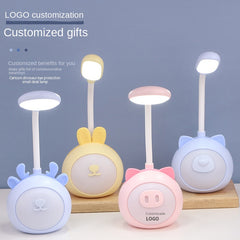 LED Desk Lamp Reading Eye Protection Rechargeable Small Night Light