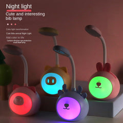 LED Desk Lamp Reading Eye Protection Rechargeable Small Night Light