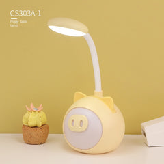 LED Desk Lamp Reading Eye Protection Rechargeable Small Night Light