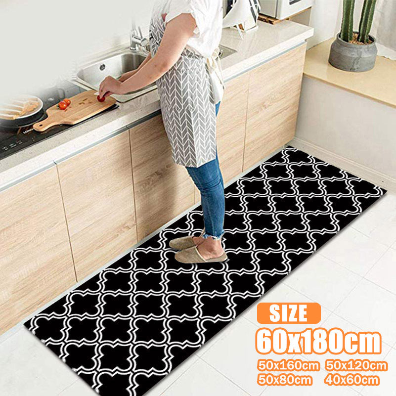 Non Slip Waterproof Kitchen Floor Mat Soft Thickened Mat for Entrance Living Roo