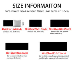 Non Slip Waterproof Kitchen Floor Mat Soft Thickened Mat for Entrance Living Roo
