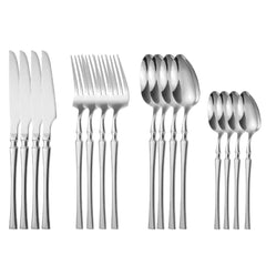 16pcs Stainless Steel Flatware Set for Restaurants
