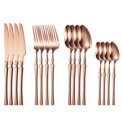 16pcs Stainless Steel Flatware Set for Restaurants
