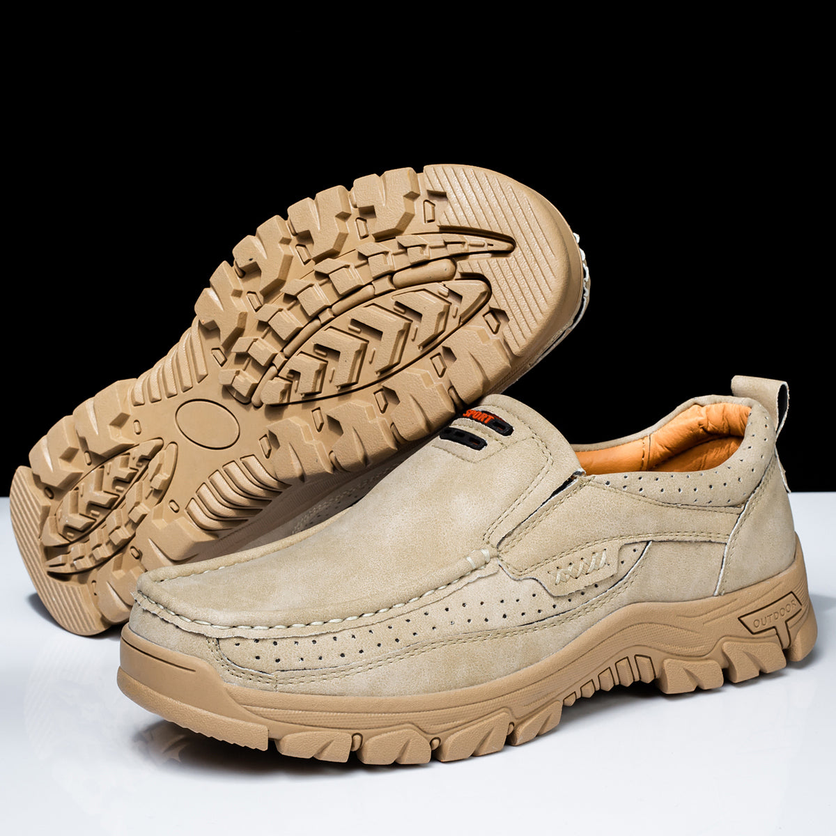Men's Plus Size Breathable Loafers Lightweight Slip-On Shoes