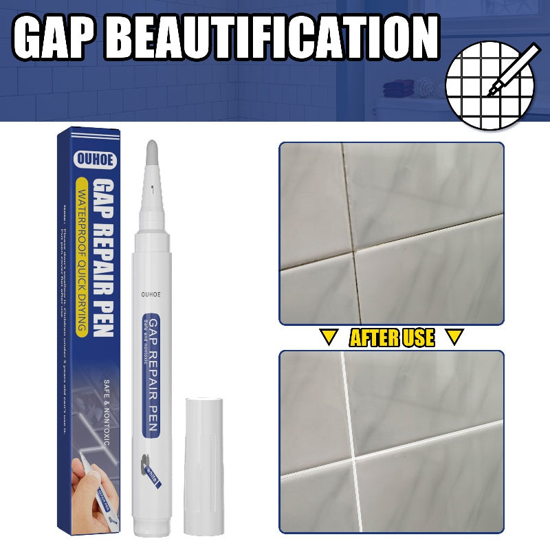 Tile Seam Pen Bathroom Waterproof Anti-mold Floor Seam Beautification