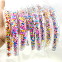 Clear PVC Sequin Headband for Kids