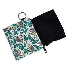 Sloth Print Coin Purse Pouch Key Card Holder Girls