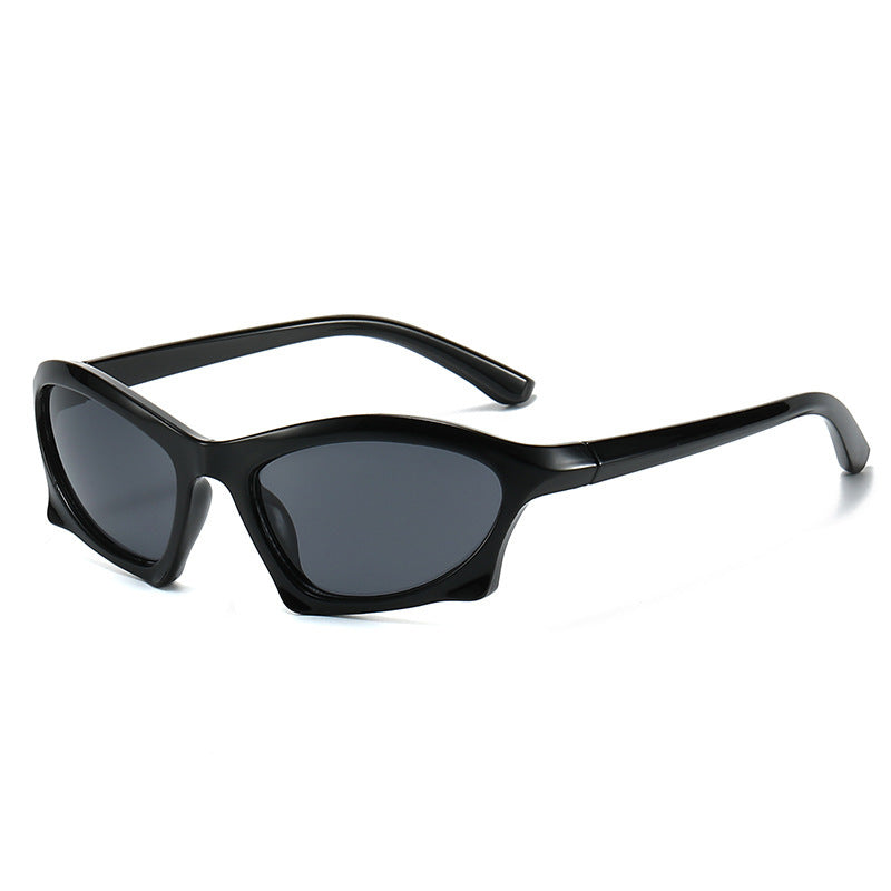Y2K Wrap Sunglasses Cyberpunk Mirror Lens UV400