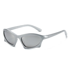 Y2K Wrap Sunglasses Cyberpunk Mirror Lens UV400