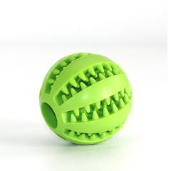 Interactive Dog Teething Toy Chew Ball Food Dispenser Puzzle