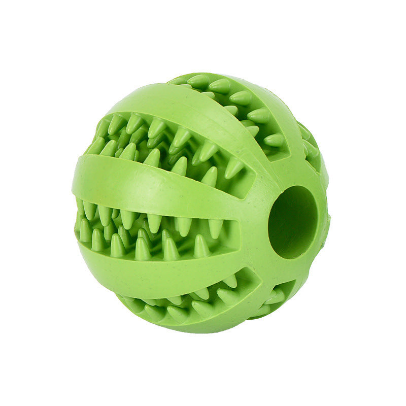Interactive Dog Teething Toy Chew Ball Food Dispenser Puzzle