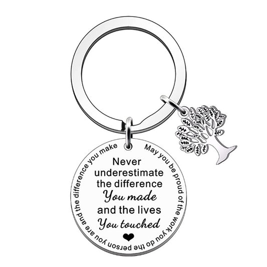 Stainless Steel Tree Key Chain - Stylish Bag Purse Wallet Car Accessory