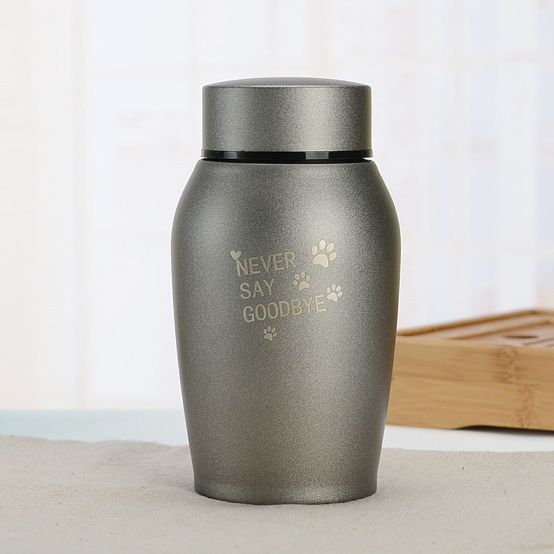 Stainless Steel Pet Urn for Dogs & Cats Ashes, Pet Memories Supplies