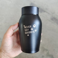 Stainless Steel Pet Urn for Dogs & Cats Ashes, Pet Memories Supplies