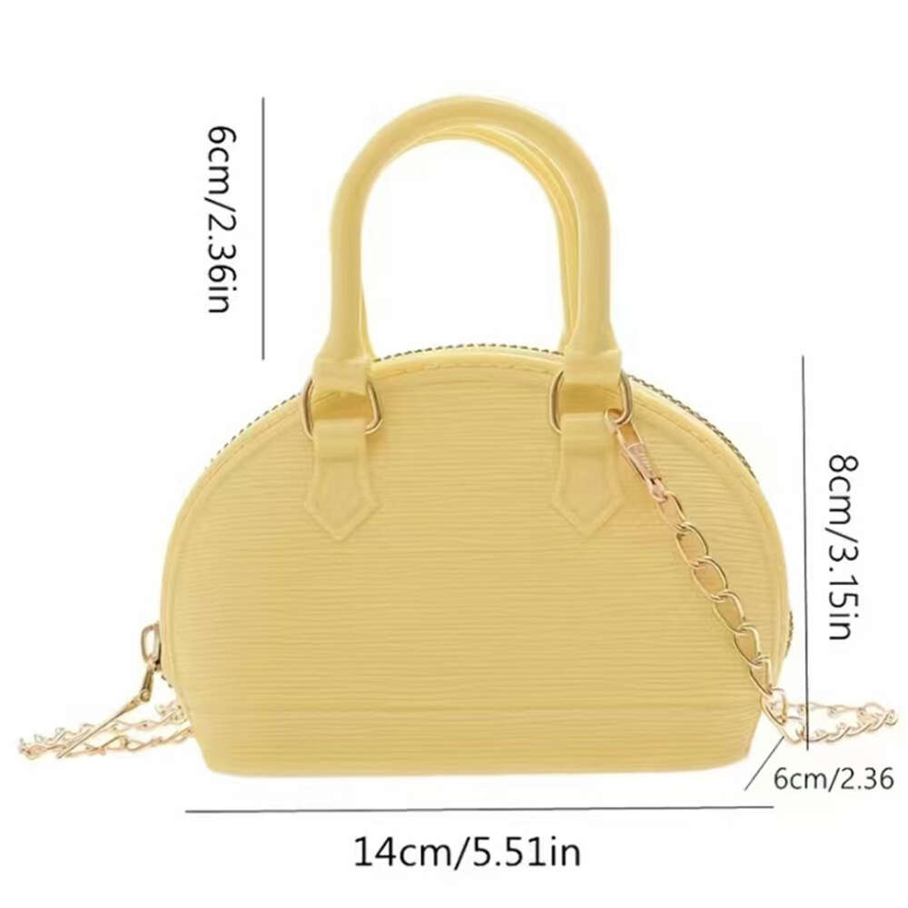 Mini Jelly Handbag Shell Chain Crossbody Bag Coin Purse