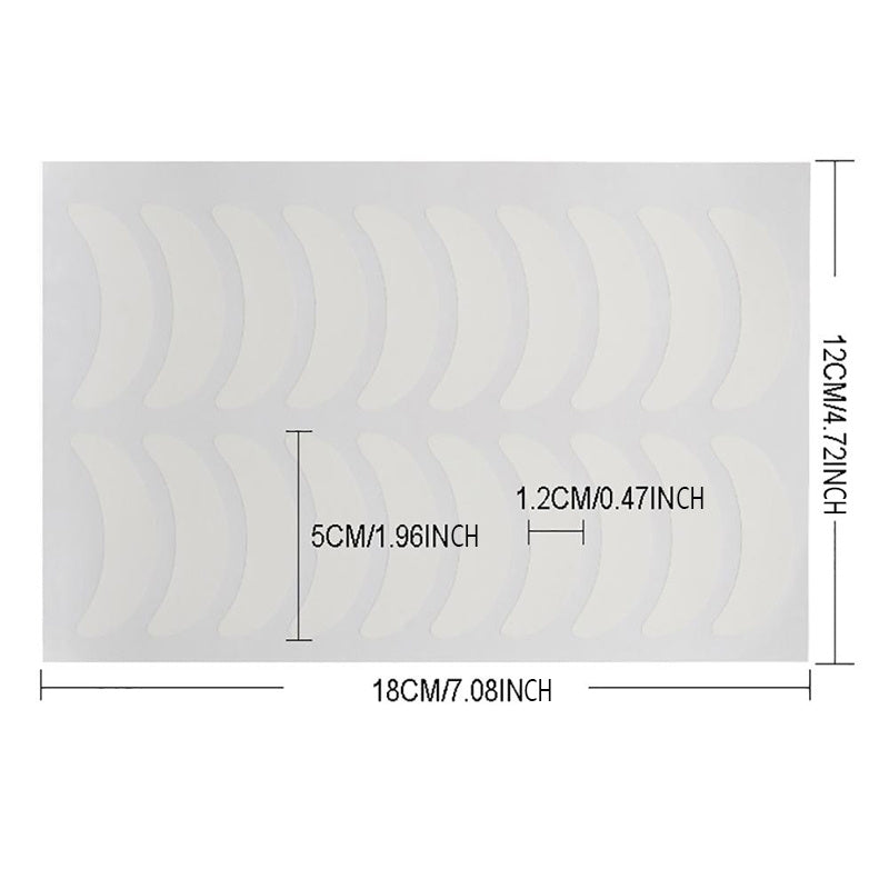 50 Pairs Eyelash Extension Under Eye Pads 100pcs Set Reusable Paper Patches