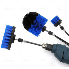 Auto Detailing Drill Brush Set Car Wheel Cleaner Wash Brush