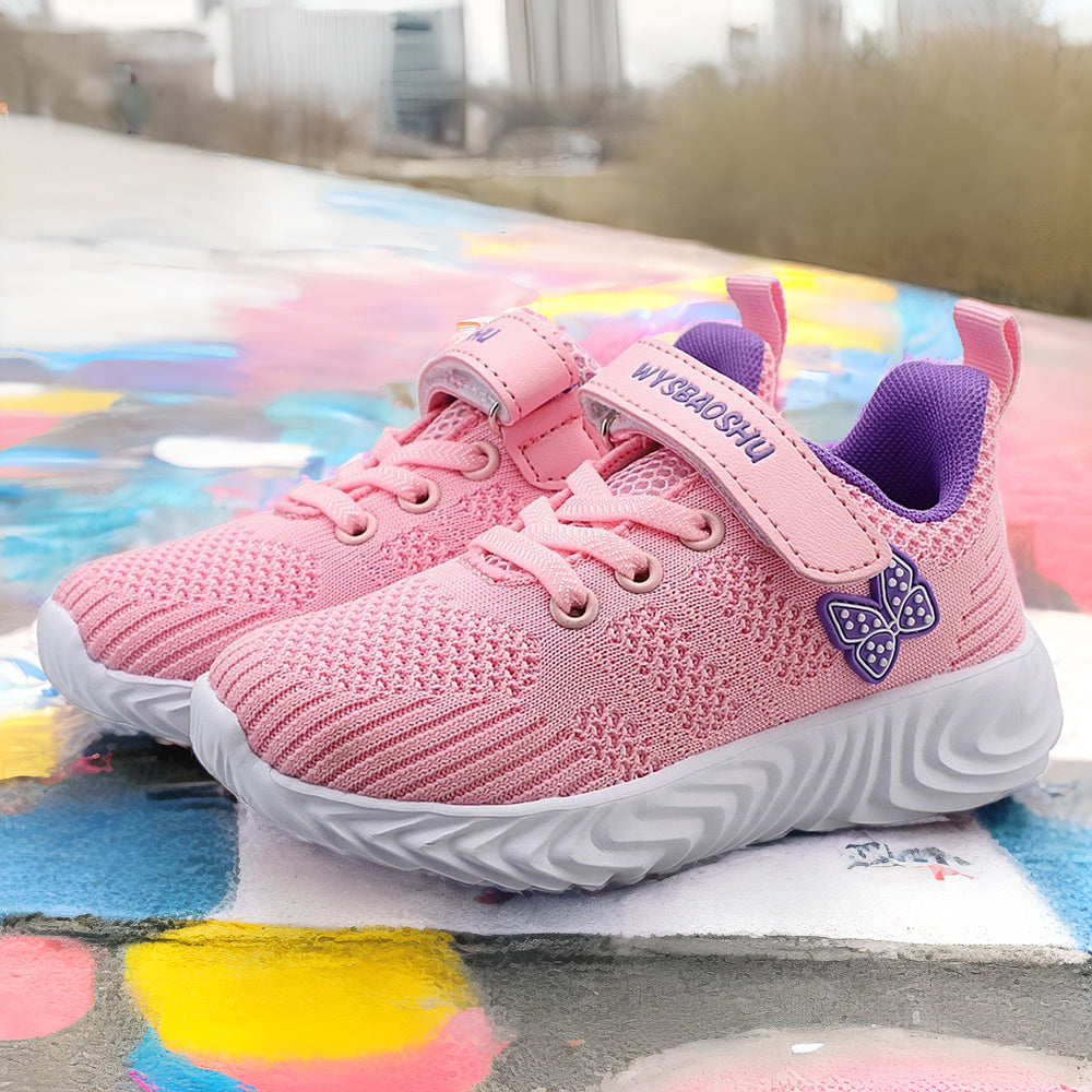 Girls Knit Sneakers Breathable Comfortable Shoes