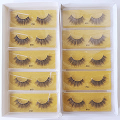 10 Pairs Natural False Eyelashes Mink Makeup Set for Perfect Look