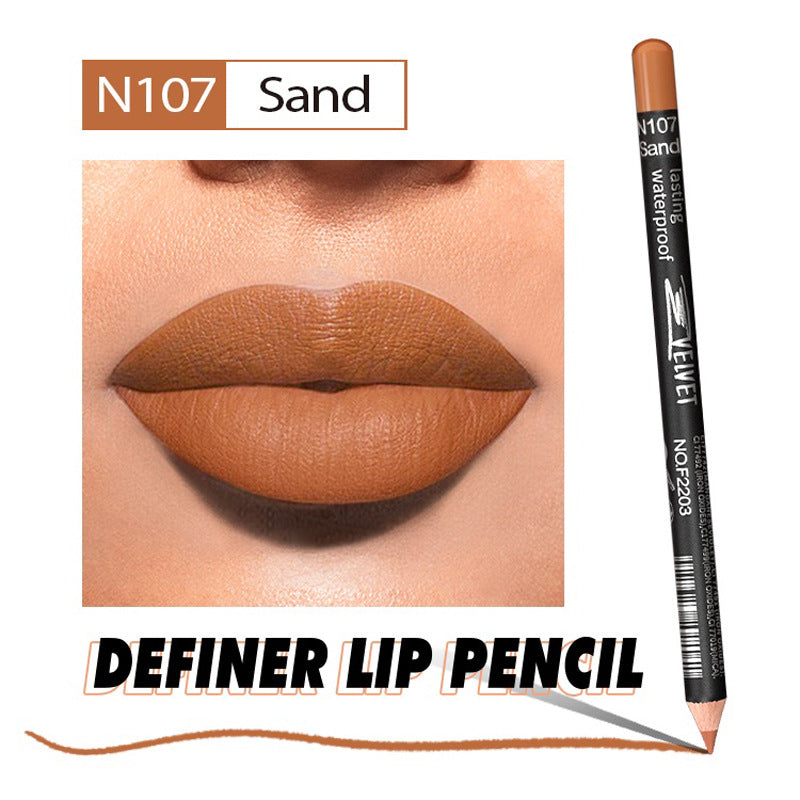 Waterproof Matte Lip Liner Pen Long Lasting Non Sticky Lipstick