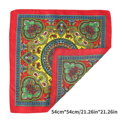 Boho Paisley Print Bandana Hip Hop Neckerchief Block Square Scarf