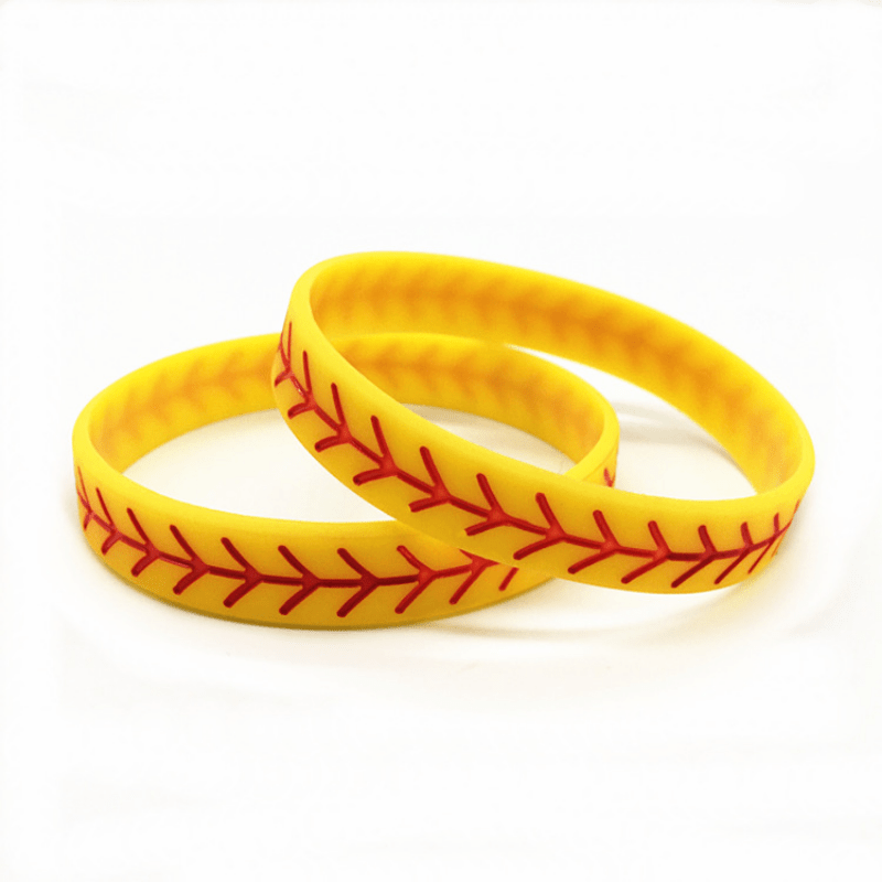 Softball Bracelet Silicone Wristband for Fans and Players - Perfect Gift